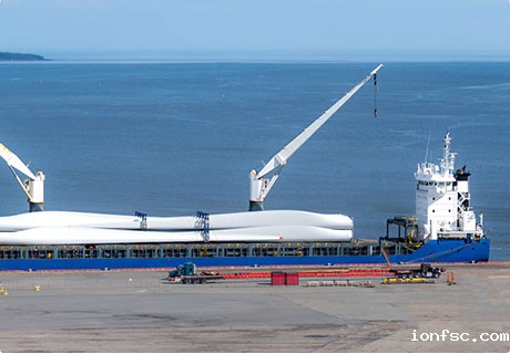 风力发电机散货船运输